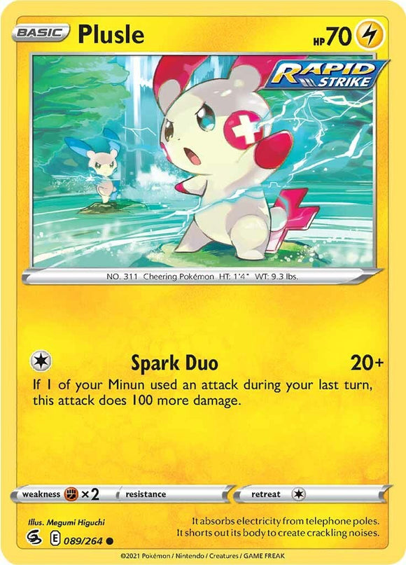 Plusle [089/264] [Fusion Strike] Reverse Holofoil