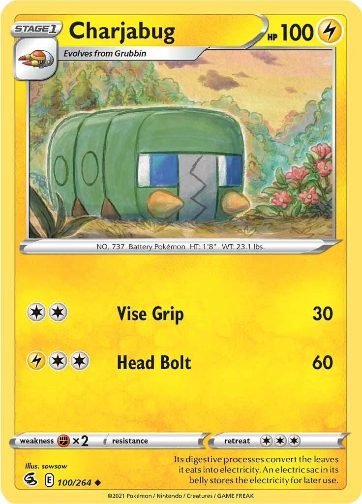 Charjabug [100/264] [Fusion Strike] Reverse Holofoil