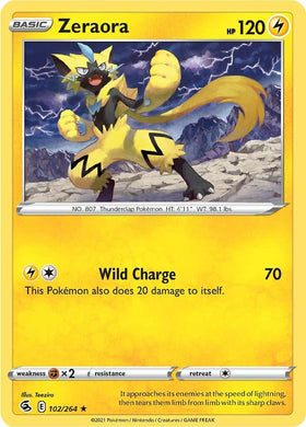 Zeraora [102/264] [Fusion Strike] Reverse Holofoil