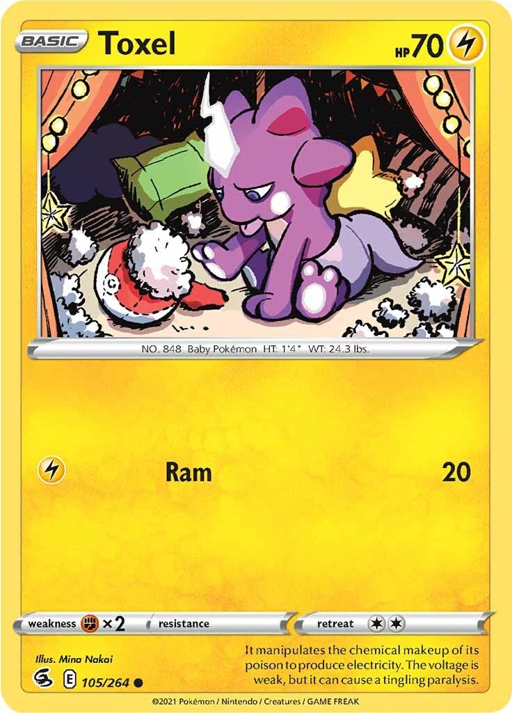 Toxel (105) [105/264] [Fusion Strike] Reverse Holofoil