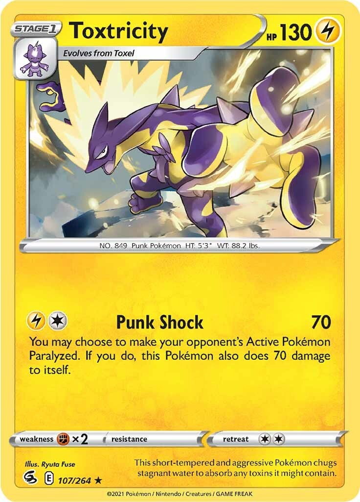 Toxtricity (107) [107/264] [Fusion Strike] Reverse Holofoil