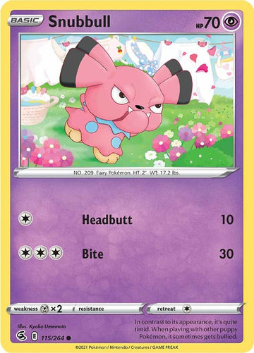 Snubbull [115/264] [Fusion Strike] Reverse Holofoil