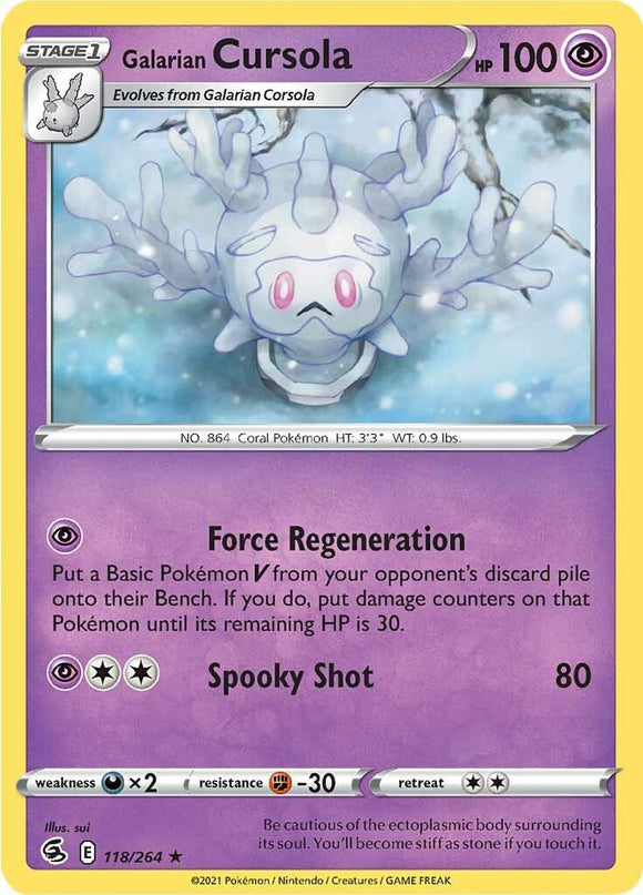 Galarian Cursola [118/264] [Fusion Strike] Reverse Holofoil