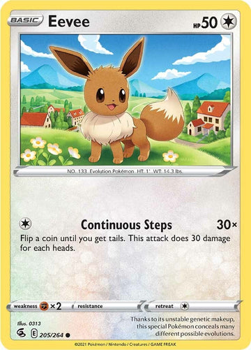 Eevee [205/264] [Fusion Strike] Reverse Holofoil