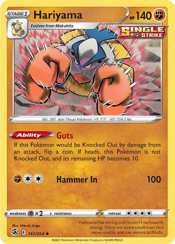 Hariyama [143/264] [Fusion Strike] Reverse Holofoil