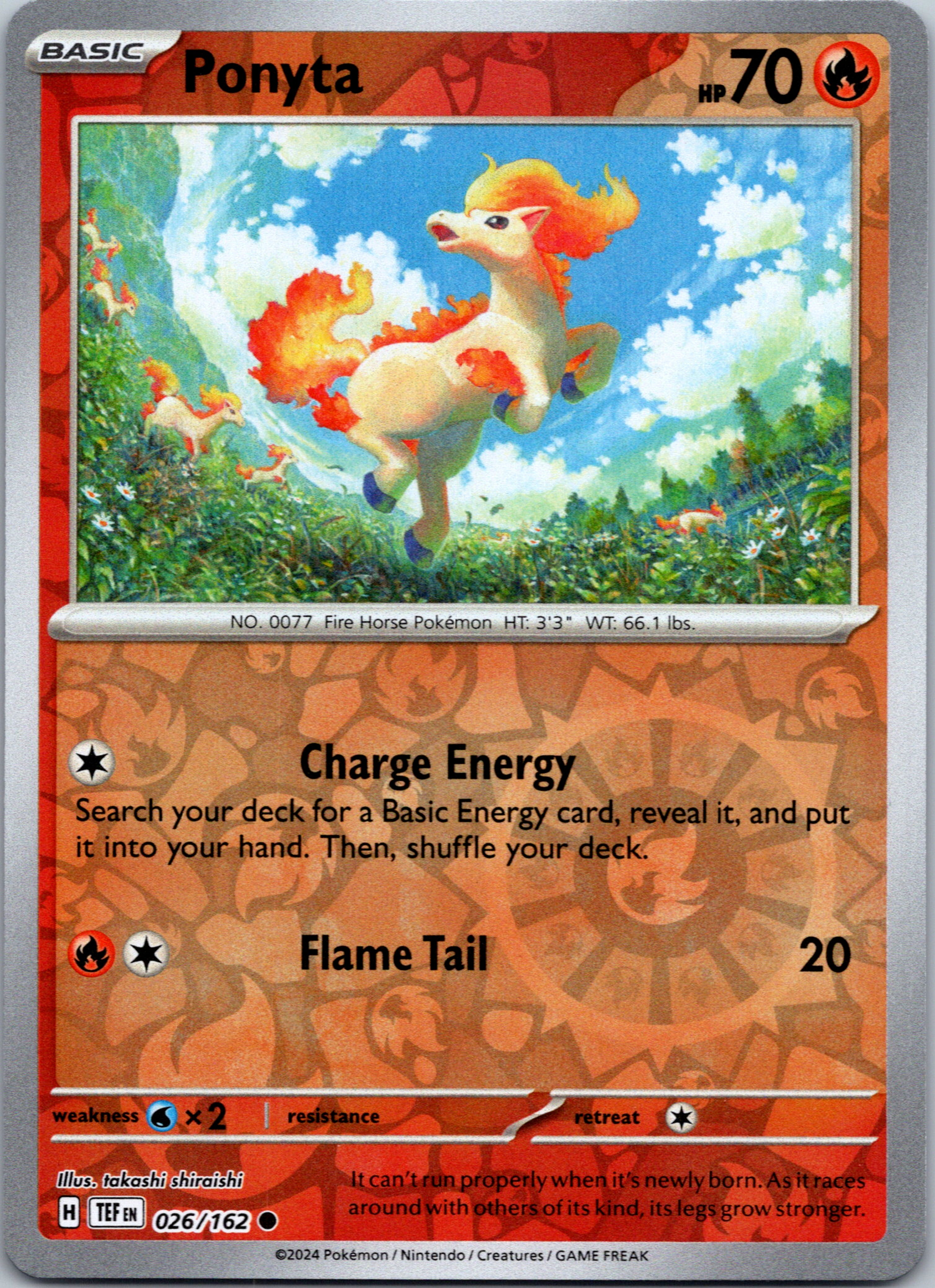 Ponyta [026/162] - (Temporal Forces) Reverse Holofoil