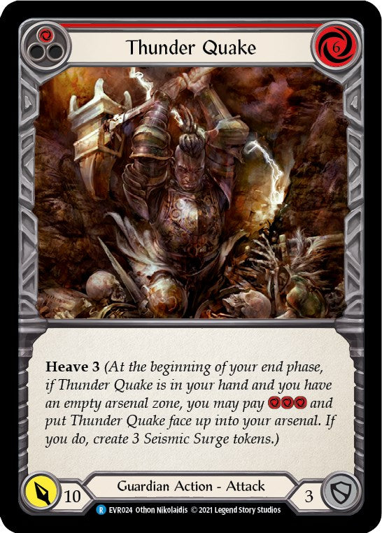 Thunder Quake (Red) [EVR024] [Everfest] 1st Edition Rainbow Foil