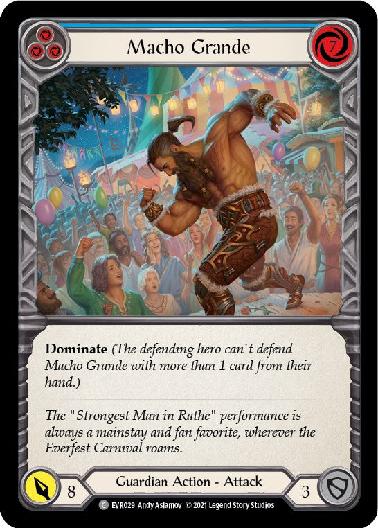 Macho Grande (Blue) [EVR029] [Everfest] 1st Edition Rainbow Foil