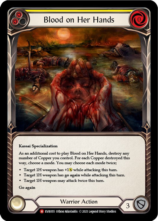 Blood on Her Hands [EVR055] [Everfest] 1st Edition Rainbow Foil