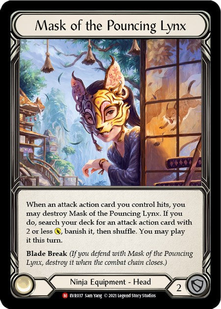 Mask of the Pouncing Lynx [EVR037] [Everfest] 1st Edition Normal