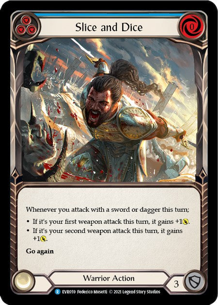 Slice and Dice (Blue) [EVR059] [Everfest] 1st Edition Normal