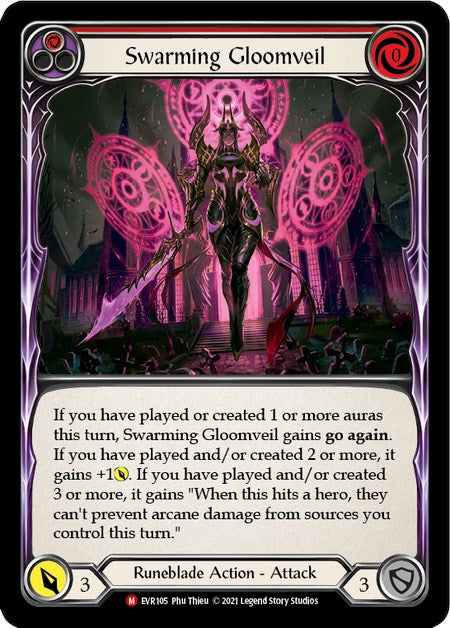 Swarming Gloomveil [EVR105] [Everfest] 1st Edition Rainbow Foil