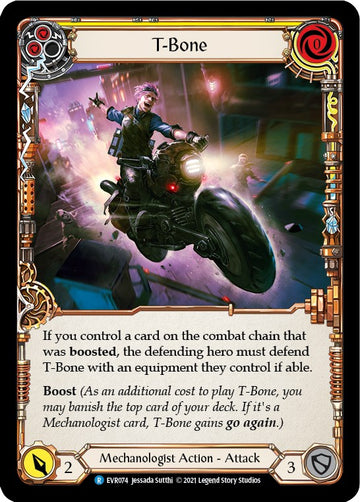 T-Bone (Yellow) [EVR074] [Everfest] 1st Edition Rainbow Foil