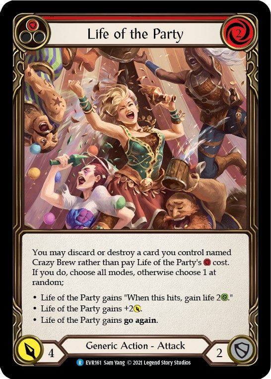 Life of the Party (Red) [EVR161] [Everfest] 1st Edition Rainbow Foil