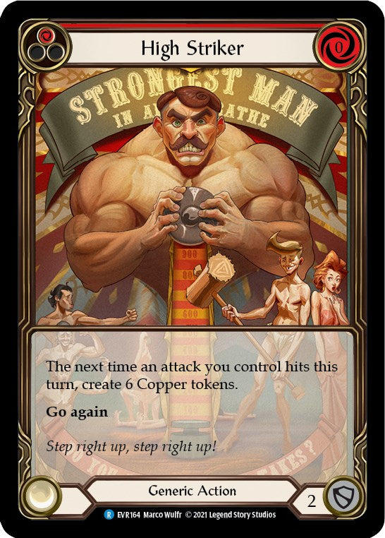 High Striker (Red) (Extended Art) [EVR164] [Everfest] 1st Edition Rainbow Foil