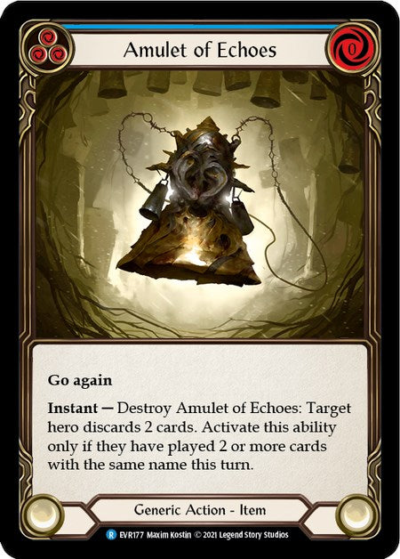Amulet of Echoes [EVR177] [Everfest] 1st Edition Cold Foil