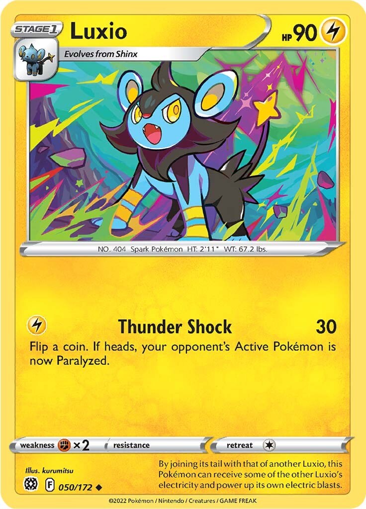 Luxio [050/172] [Brilliant Stars] Reverse Holofoil