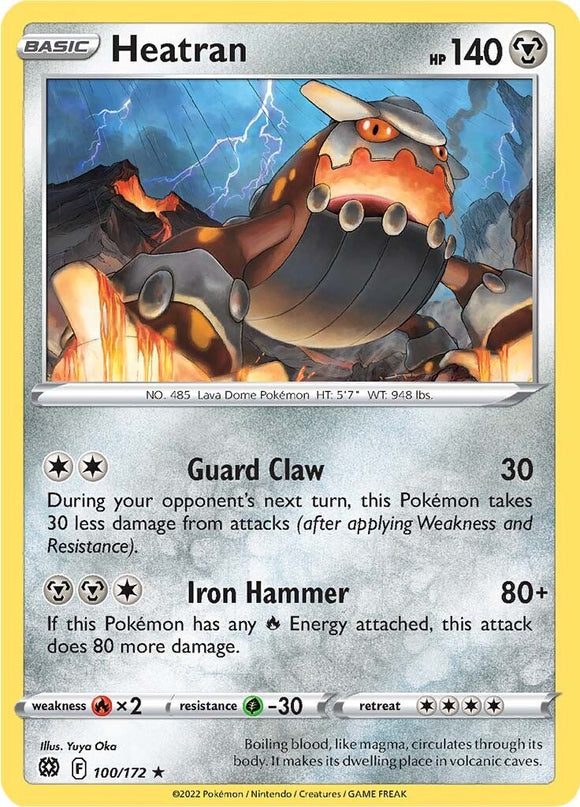 Heatran [100/172] [Brilliant Stars] Reverse Holofoil
