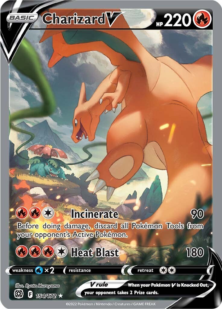 Charizard V (Alternate Full Art) [154/172] [Brilliant Stars] Holofoil