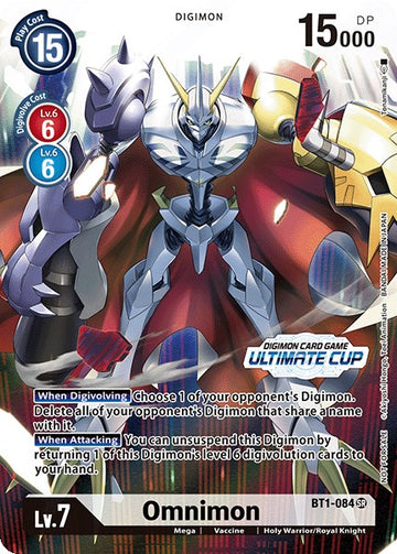 Omnimon - BT1-084 (Ultimate Cup 2022) [BT1-084 SR] [Release Special Booster 1.0] Foil