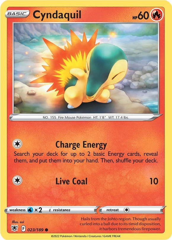 Cyndaquil [023/189] [Astral Radiance] Reverse Holofoil