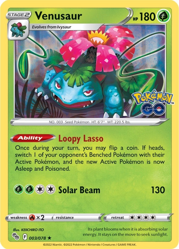 Venusaur [003/078] [Pokemon GO] Reverse Holofoil