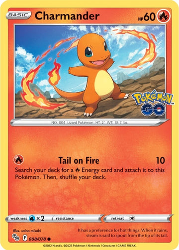 Charmander [008/078] [Pokemon GO] Reverse Holofoil