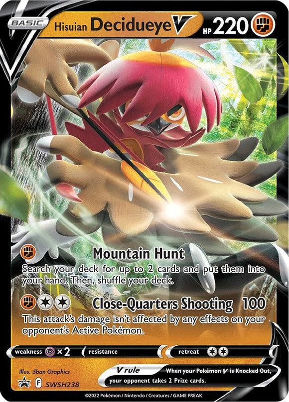 Hisuian Decidueye V [SWSH238] [Sword & Shield Promo Cards] Holofoil