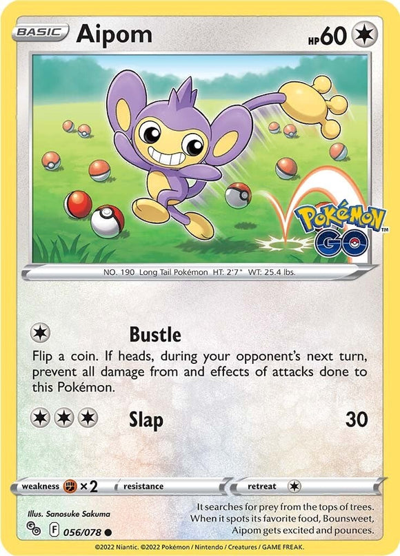 Aipom [056/078] [Pokemon GO] Reverse Holofoil