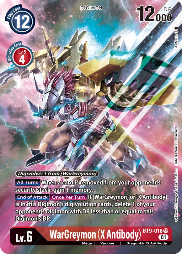 WarGreymon (X Antibody) (Alternate Art) [BT9-016 SR] [X Record] Foil