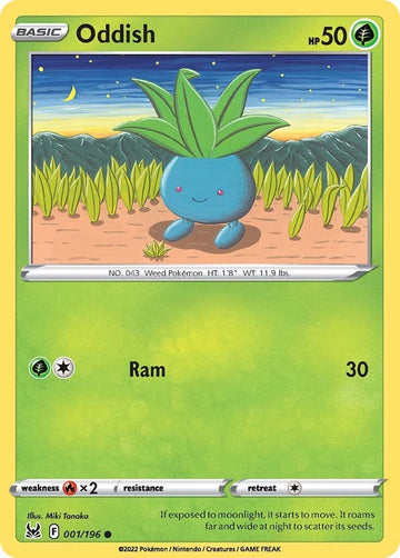 Oddish [001/196] [Lost Origin] Reverse Holofoil