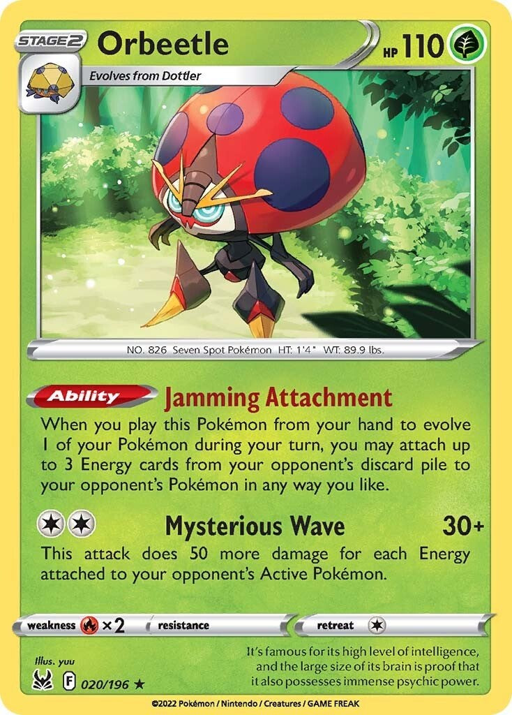 Orbeetle [020/196] [Lost Origin] Reverse Holofoil