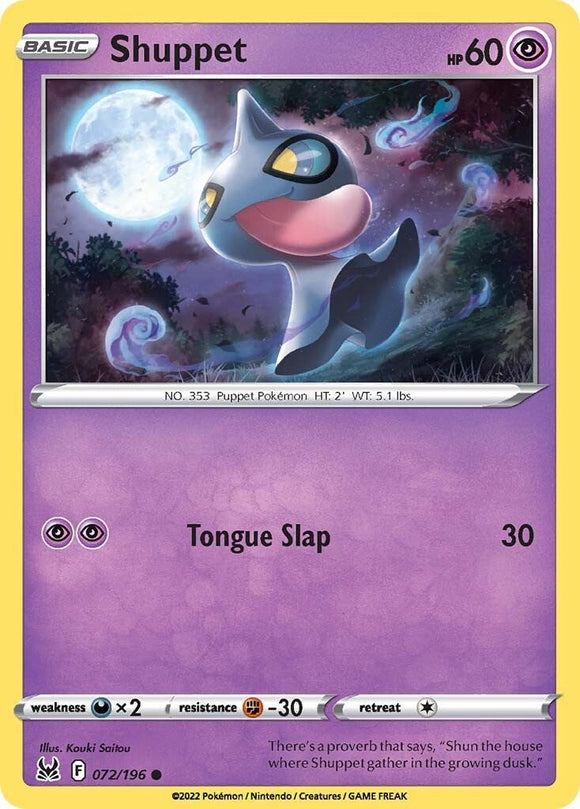Shuppet [072/196] [Lost Origin] Reverse Holofoil