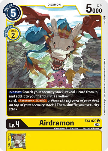 Airdramon [EX3-029] [Draconic Roar] Normal
