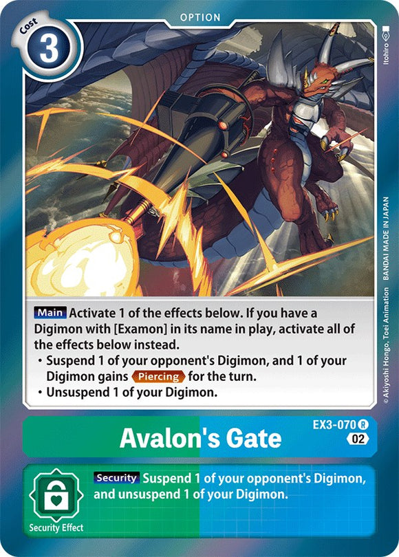 Avalon's Gate [EX3-070-R] [Draconic Roar] Foil