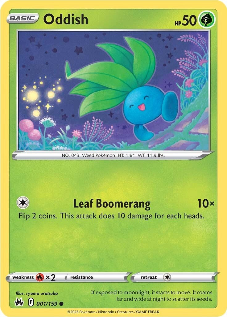 Oddish [001/159] [Crown Zenith] Reverse Holofoil