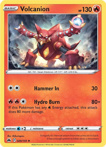 Volcanion [026/159] [Crown Zenith] Reverse Holofoil