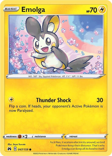 Emolga [047/159] [Crown Zenith] Reverse Holofoil