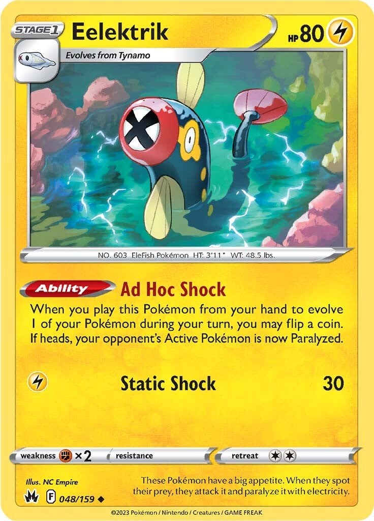 Eelektrik [048/159] [Crown Zenith] Reverse Holofoil