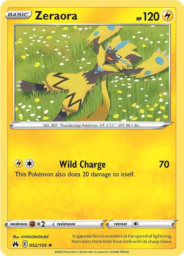 Zeraora [052/159] [Crown Zenith] Reverse Holofoil