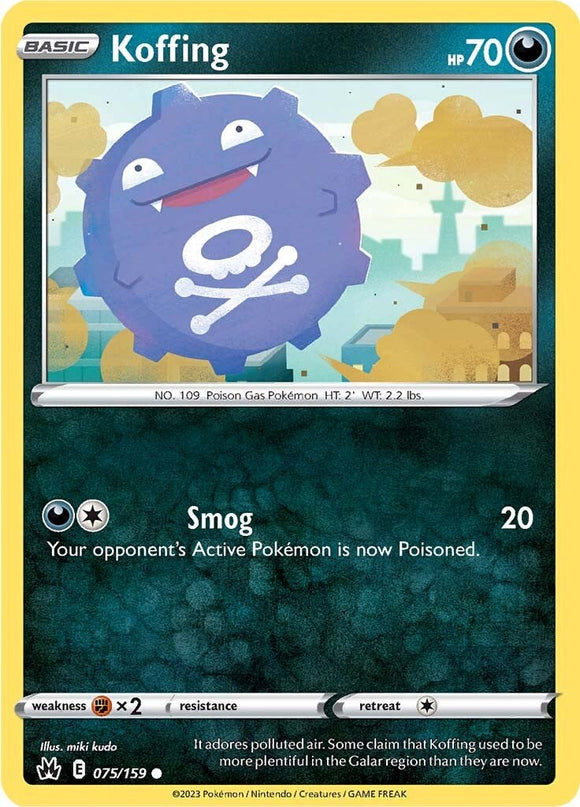 Koffing [075/159] [Crown Zenith] Reverse Holofoil
