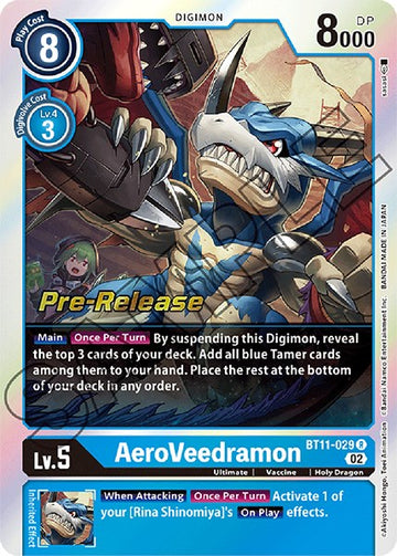 AeroVeedramon [BT11-029 R] [Dimensional Phase Pre-Release Cards] Foil