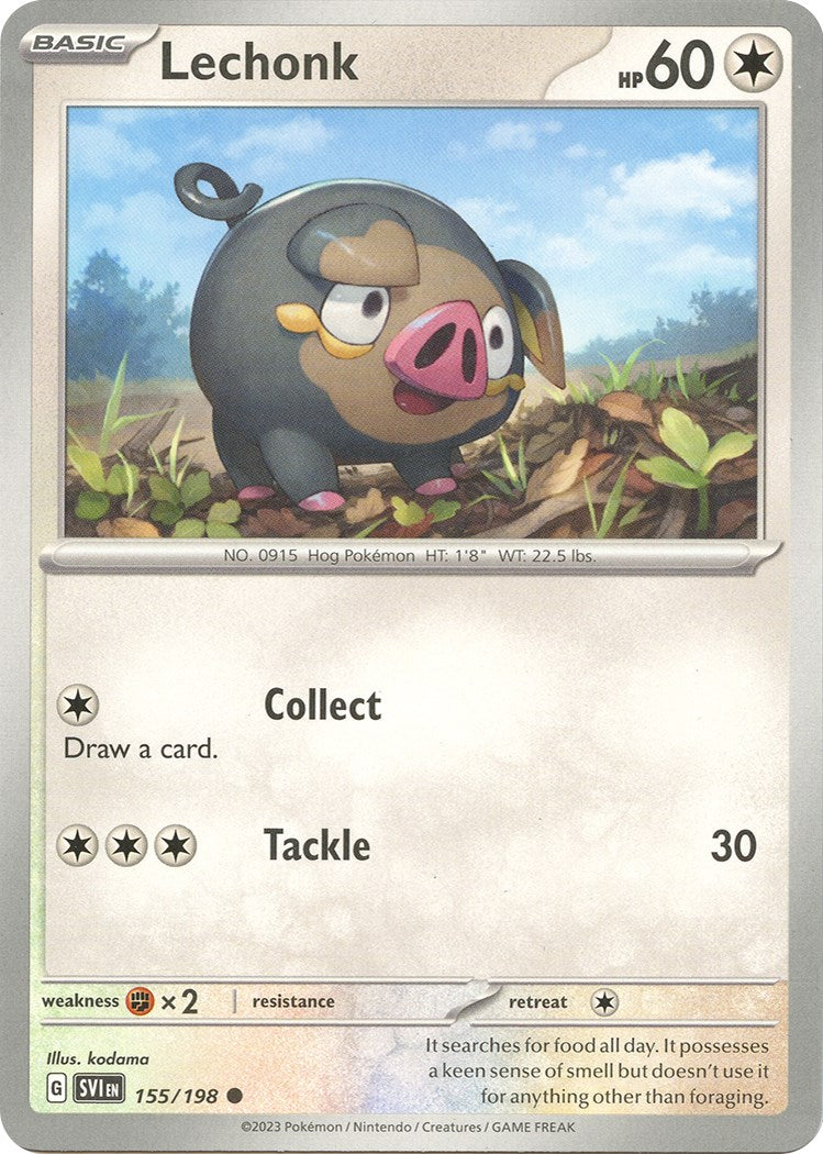 Lechonk - 155/198 [155/198] [Scarlet & Violet Base Set] Reverse Holofoil