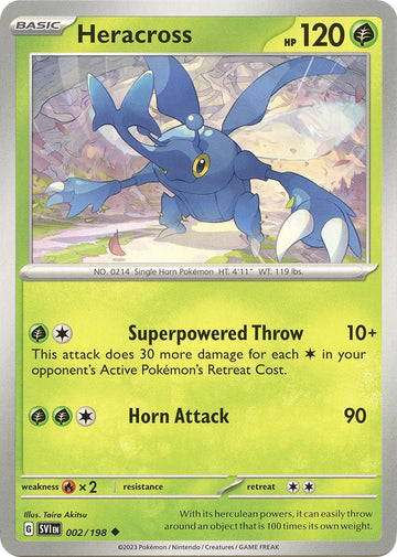 Heracross [002/198] [Scarlet & Violet Base Set] Reverse Holofoil