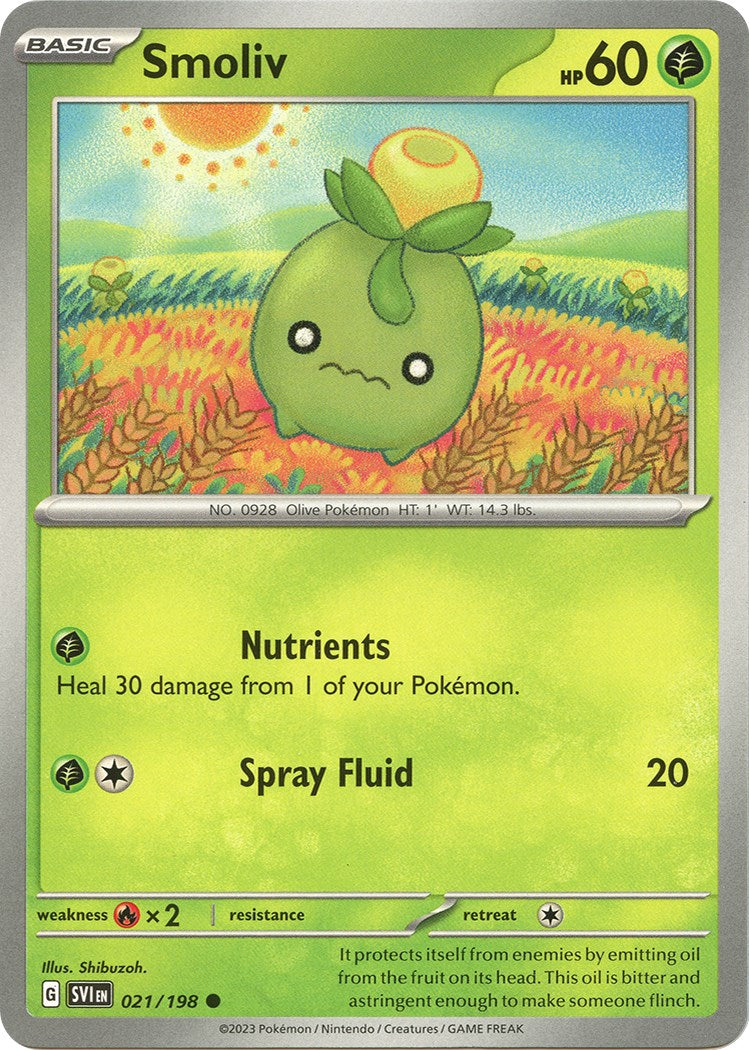 Smoliv - 021/198 [021/198] [Scarlet & Violet Base Set] Reverse Holofoil