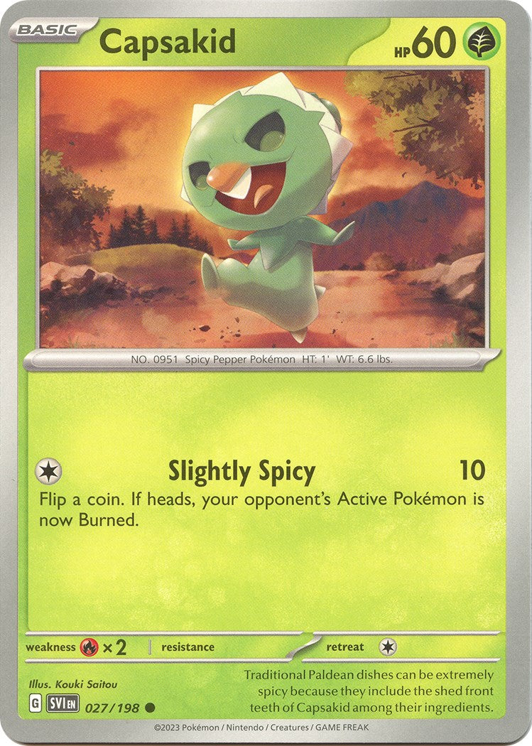 Capsakid - 027/198 [027/198] [Scarlet & Violet Base Set] Reverse Holofoil
