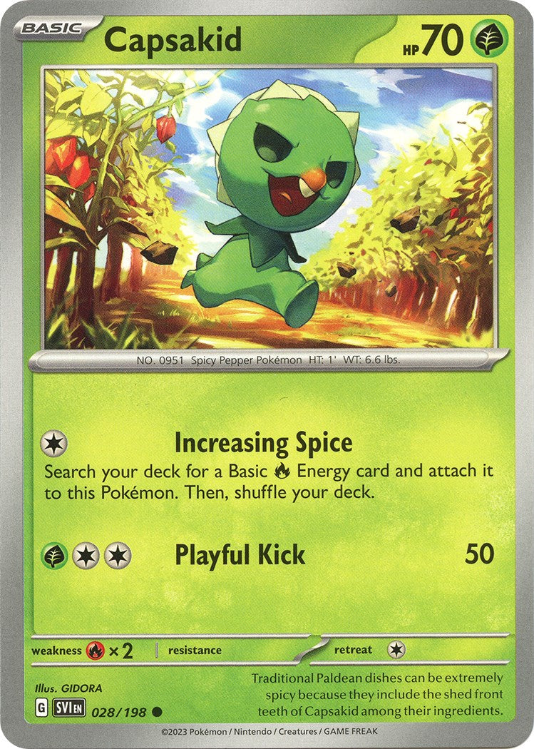 Capsakid - 028/198 [028/198] [Scarlet & Violet Base Set] Reverse Holofoil