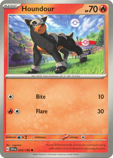Houndour - 033/198 [033/198] [Scarlet & Violet Base Set] Reverse Holofoil