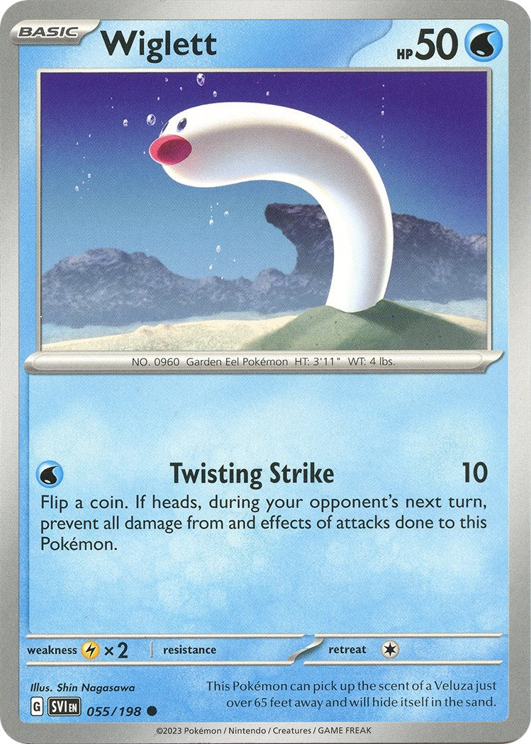 Wiglett - 055/198 [055/198] [Scarlet & Violet Base Set] Reverse Holofoil