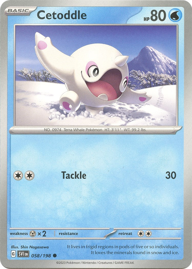Cetoddle - 058/198 [058/198] [Scarlet & Violet Base Set] Reverse Holofoil